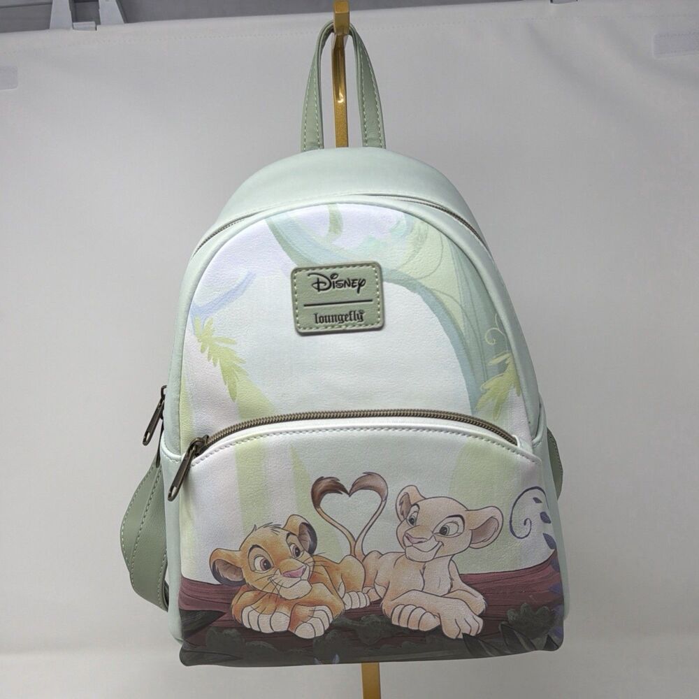 Loungefly Disney Lion King Simba Nala Heart Tail Mini Backpack DISPLAY